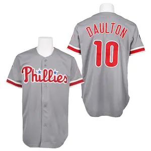 Darren Daulton Philadelphia Phillies Authentic Throwback Jersey - Grey